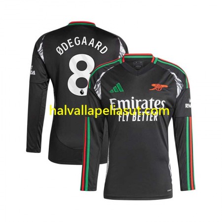 Jalkapallo Pelipaidat/Peliasut Arsenal Martin Odegaard 8 Vieraspaita 2024-2025 Pitkähihainen